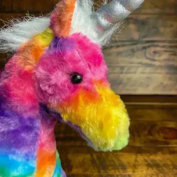 Douglas Rainbow Unicorn Plush 11 Inch Stuffed Animal Toy - Picture 6 of 6